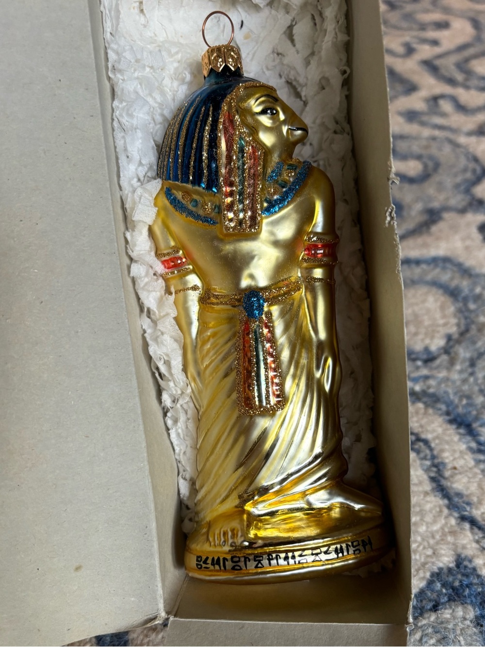 Kurt S. Adler Polonaise Collection “Horus” Egyptian vintage Christmas ornament